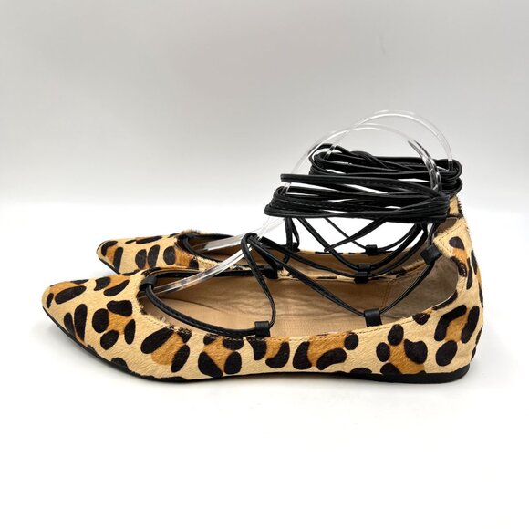 Steve Madden Womens Size 8.5 Leopard Cheetah Animal Print Ballet Flats Shoes - Picture 6 of 12